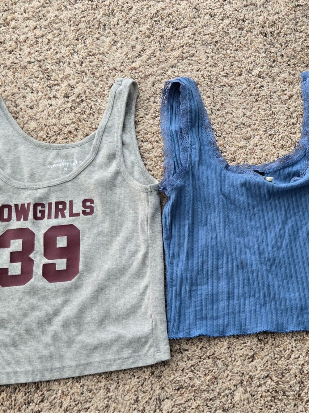 Lot of 3 junior girls kids tanks M